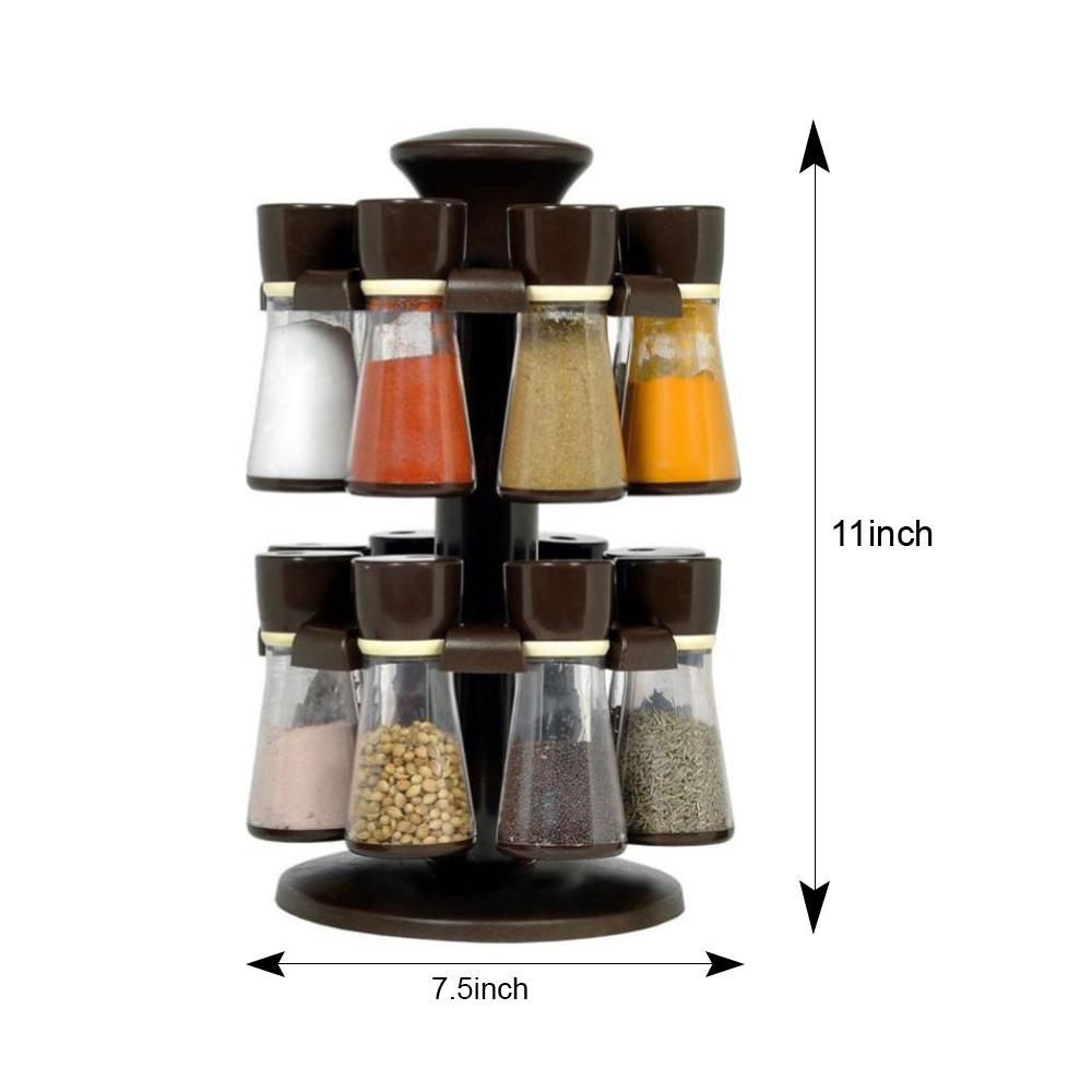 0103 Revolving Plastic Spice Rack  (16 Pcs) - SkyShopy 0103 Revolving Plastic Spice Rack  (16 Pcs) - SkyShopy